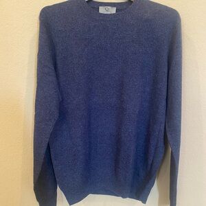 QI New York cashmere blue sweater